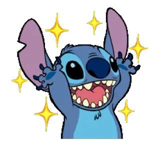 😃 Stitch Lilo & Stitch Stitch, Lilo & Stitch, Disney, alien, mignon, joyeux whatsapp sticker