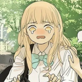 🤔 płacz, smutny, anime, dziewczyna, emocjonalny telegram sticker