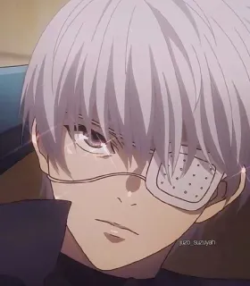 🌟 Ken Kaneki Tokyo Ghoul anime, Ken Kaneki, Tokyo Ghoul, character, fictional telegram sticker