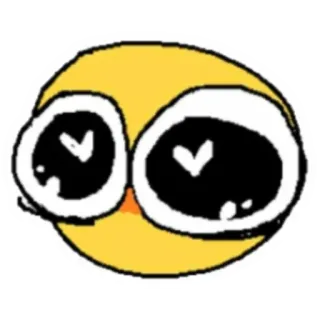 🥺 表情符号, 可爱, 大眼睛, 黄色, 脸 telegram sticker