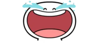 😂 piangere, emoticon, triste, faccia, emoji, lacrime telegram sticker