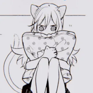 🖇 动漫, 猫娘, 漫画, 可爱, 卡通, 卡哇伊 whatsapp sticker