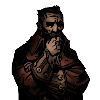 🤔 мужчина, портрет, усы, борода telegram sticker