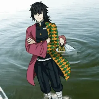 🌊 Giyu Tomioka Demon Slayer Anime, Manga, Giyu Tomioka, Demon Slayer, Air, Sungai telegram sticker