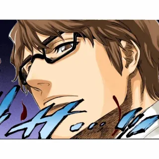 🧬 Sosuke Aizen Bleach 애니메이션, 만화, 아이젠, 블리치, 피 telegram sticker