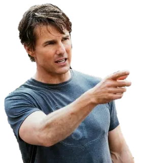 👉 Tom Cruise นักแสดง, ชี้, ผู้ชาย, คนดัง telegram sticker
