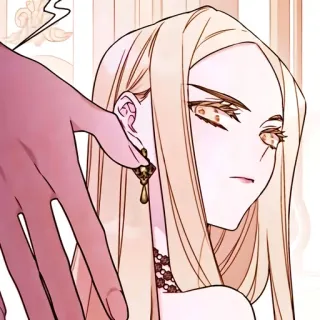 🫖 kobieta, anime, manga, portret, kolczyk, blondynka, kobieca telegram sticker