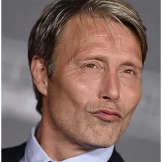 😋 Mads Mikkelsen 俳優, デンマーク, 男性 telegram sticker