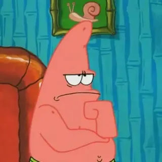 🤔 Patrick Star SpongeBob SquarePants patrick star, spongebob, cartoon, nickelodeon, funny, character telegram sticker