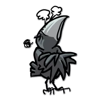 😤 птица, мультфильм, летать, смешной, рисунок telegram sticker
