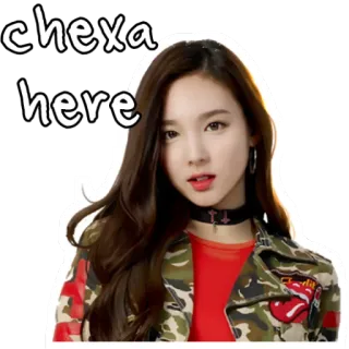 😆 chexa
here garota, pessoa, mulher, Chexa, aqui, K-pop, asiática whatsapp sticker