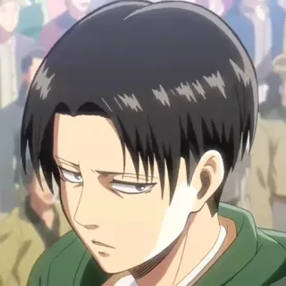✨ Levi Ackerman Attack on Titan Anime, Attack on Titan, Levi, Levi Ackerman, Karakter telegram sticker