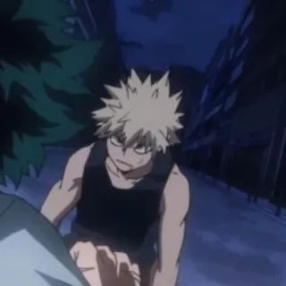 ☠ Katsuki Bakugo My Hero Academia Anime, My Hero Academia, Bakugo, Katsuki Bakugo, Enojado, Dibujos animados telegram sticker
