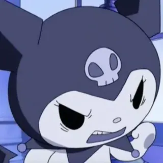 😤 Kuromi Anime, Dibujos animados, Kuromi, Sanrio, Personaje, Lindo telegram sticker
