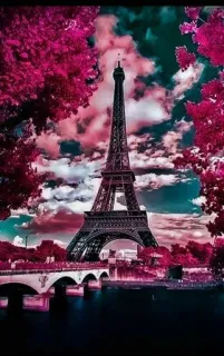 🎶 Tour Eiffel, Paris, France, Monument, Ville, Voyage, Architecture telegram sticker