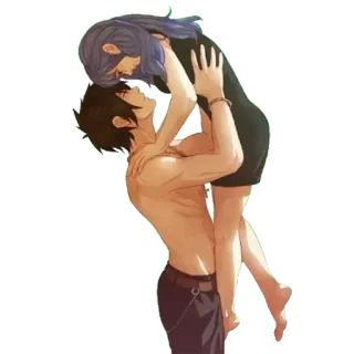 🖤 romance, couple, amour, câlin, affection, intimité telegram sticker