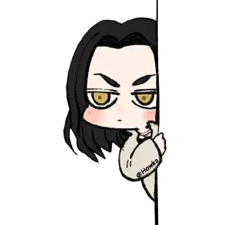 😐 @Hawks Anime, Kreskówka, Manga, Sztuka, Postać telegram sticker
