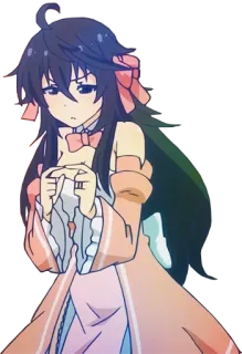 🙈 Anime, Garota, Personagem, Ilustração, Fofo, Mangá telegram sticker