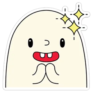 😊 卡通, 角色, 闪光, 可爱, 插画 telegram sticker