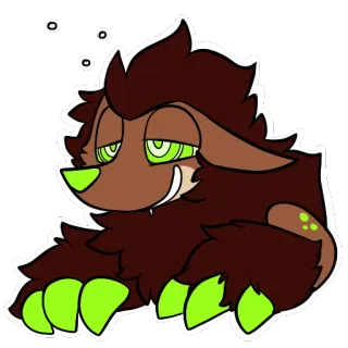 ➰ Мультик, Персонаж, Животное, Собака, Фурри, Милый telegram sticker