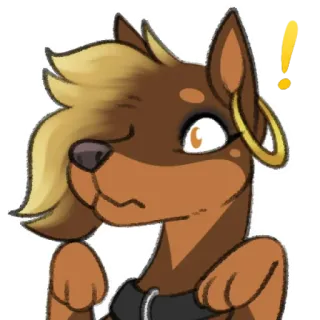 😳 furry character telegram sticker
