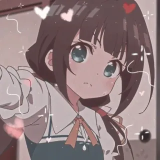 💗 Chica anime, Dibujo animado, Lindo, Animación, Manga, Arte digital telegram sticker
