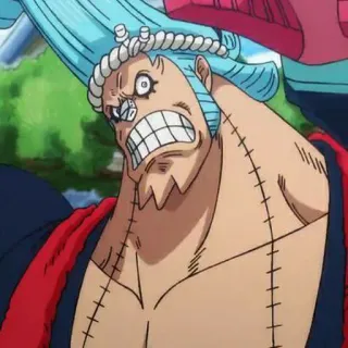 🤖 Franky One Piece アニメ, ワンピース, フランキー, サイボーグ, キャラクター, 漫画 telegram sticker
