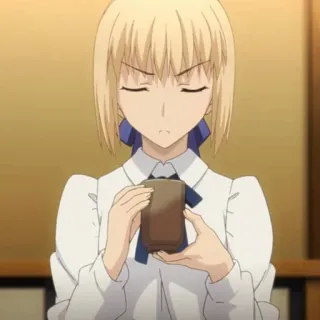 💙 Saber Fate/stay night Anime, Fate, Saber, Personaje, Chica telegram sticker