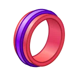💍 anello, gioielli, accessorio, viola, rosso telegram sticker