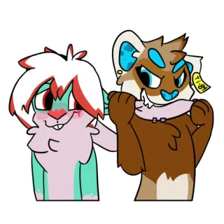 😁 cartoon, animal, friends, cute, characters telegram sticker