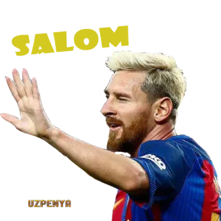 ✋ Lionel Messi UZPENYA ฟุตบอล, อเมริกันฟุตบอล, นักกีฬา, ผู้เล่น, กีฬา telegram sticker