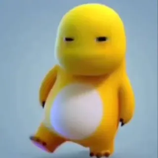 🧬 mignon, jaune, monstre, dessin animé, personnage, danse whatsapp sticker