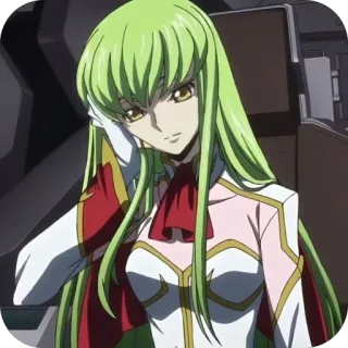🫥 C.C. Code Geass whatsapp sticker