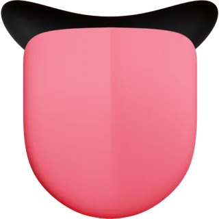 👅 lingua, rosa, bocca, espressione whatsapp sticker
