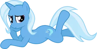 😅 Pony, Cartoon, Tier, Magisch, Süß, Funkeln, Blau telegram sticker