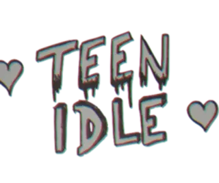 🖤 TEEN IDLE teen, idol, hearts, music, teen idol telegram sticker
