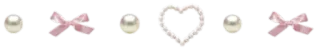 🤩 perle, fiocco, rosa, cuore, decorazione, carino telegram sticker