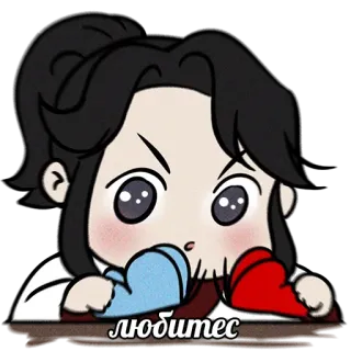 😏 любитес ความรัก, หัวใจ, น่ารัก, คาวาอิ whatsapp sticker