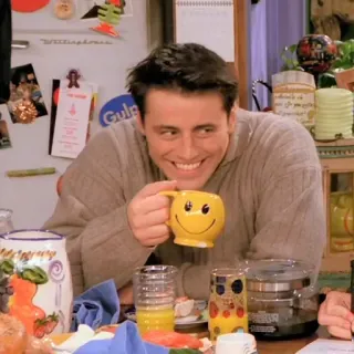 😀 Joey Tribbiani Friends Joey, Serie TV, Commedia, Friends, Tazza telegram sticker