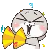 Miss Rabbit (@ShoutoEmoji) telegram emojis 🎊