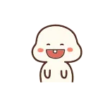 😂 милый, мультик, персонаж, простой, улыбающийся telegram sticker