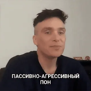 😶 ПАССИВНО-АГРЕССИВНЫЙ ПОН telegram sticker