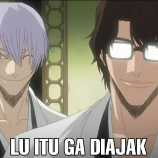🗿 LU ITU GA DIAJAK Anime, Bleach, Meme telegram sticker
