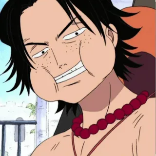 🔥 Ace One Piece Anime, One Piece, Ace, Personaggio, Manga telegram sticker