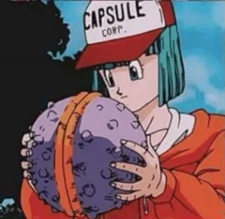 🤔 Bulma Dragon Ball CAPSULE CORP. anime, dragon ball, bulma, capsule corp, technology, girl, cartoon, science fiction telegram sticker