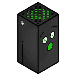 😯 Xbox, Spielkonsole, Videospiel, Cartoon, Humor telegram sticker