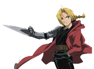 😏 Edward Elric Fullmetal Alchemist Anime, Fullmetal Alchemist, Edward Elric, Automail, Karakter anime telegram sticker
