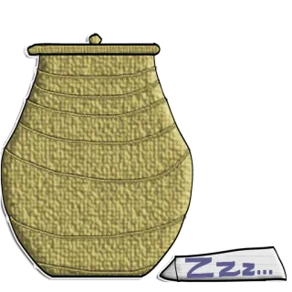 😴 Zzz... sono, dormindo, sonhando, bolsa, ronco telegram sticker