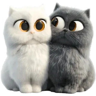 😳 кошки, животные, милые, мультяшные, домашние животные, питомцы, котята telegram sticker
