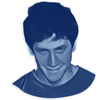 😀 portrait, man, face, head, smirk, person whatsapp sticker